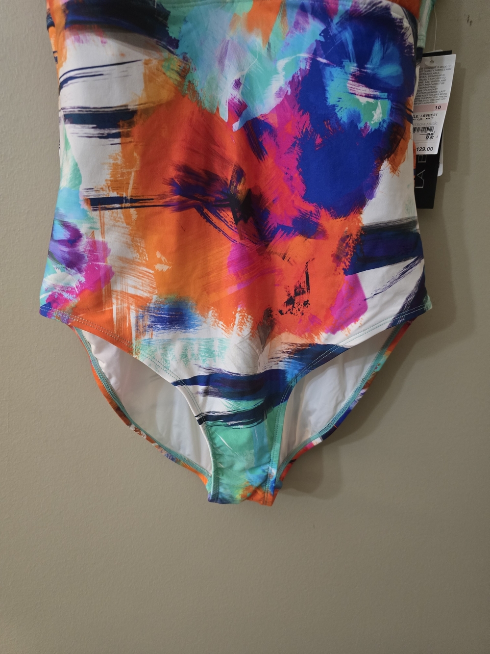 La Blanca Multicolor One-Piece Swimsuit Women Size 10 - Picture 4 of 10